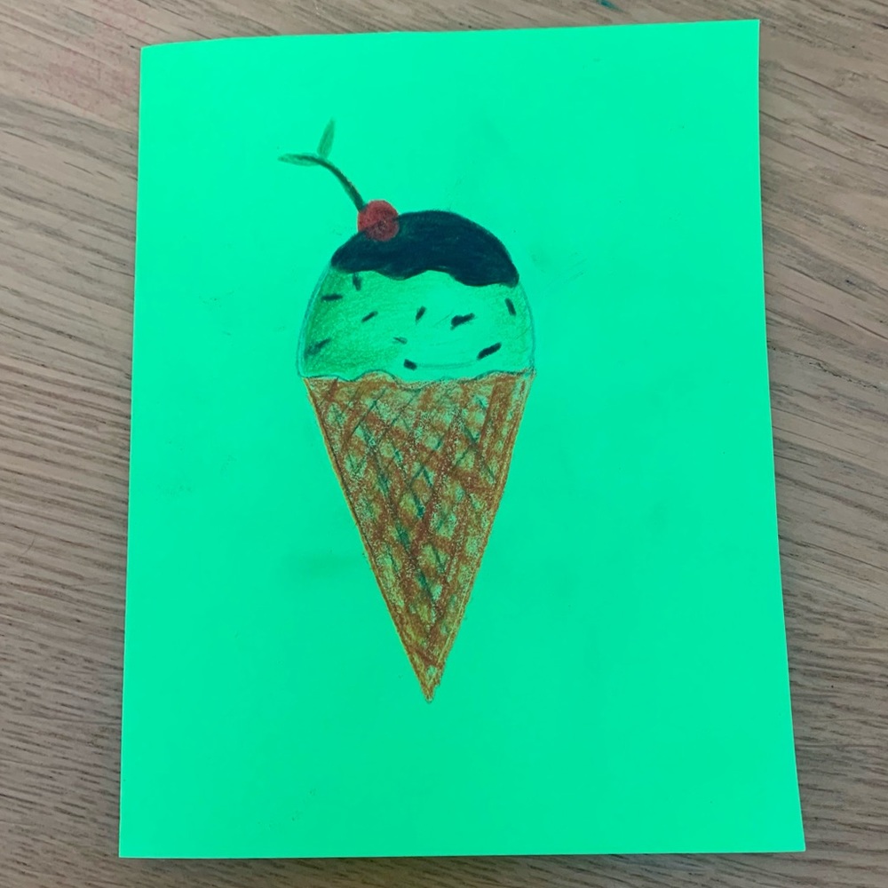 Chocolate Ice Cream Card